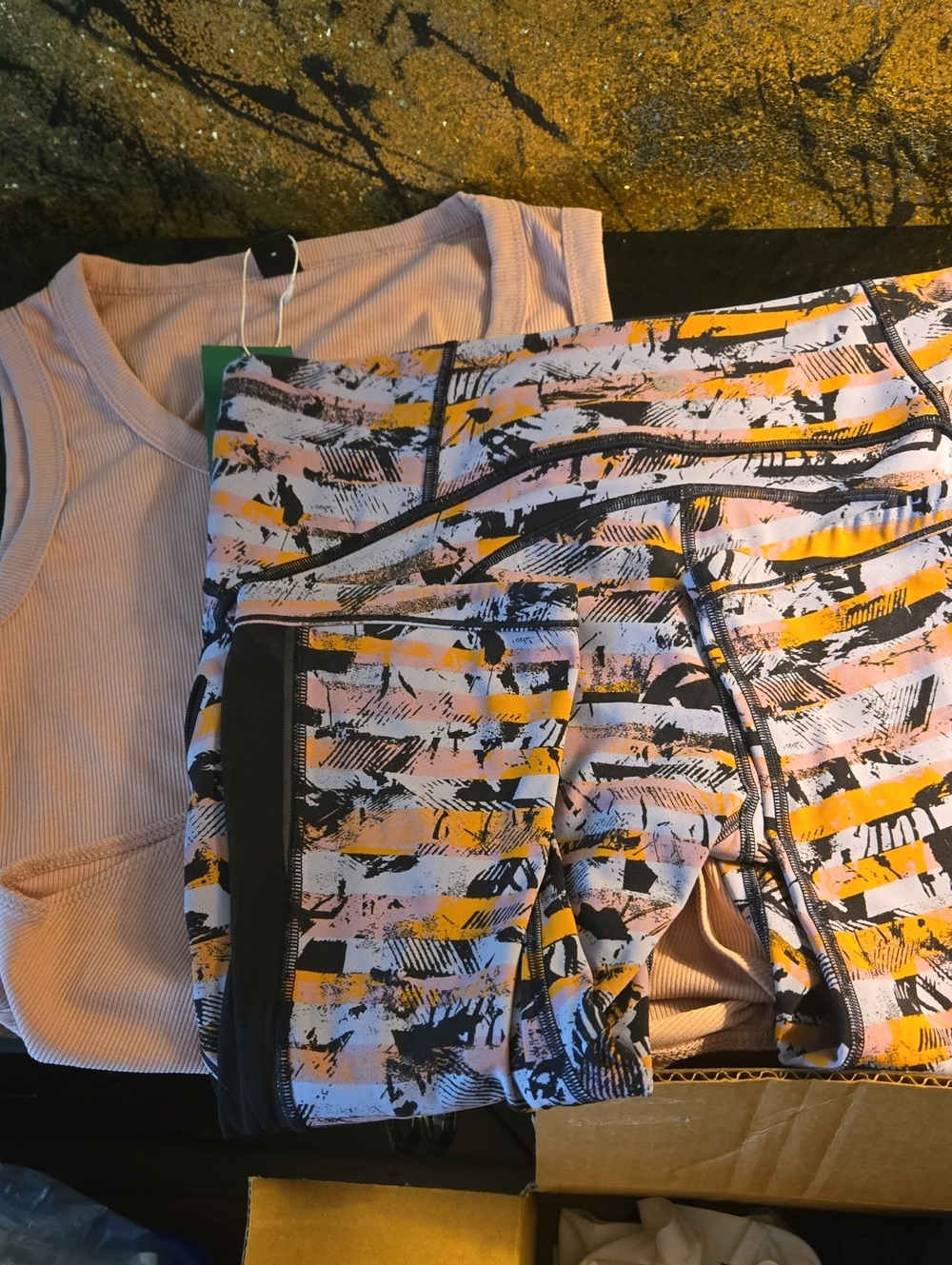 Lululemin Capris Size 10 And A Med. Nwt Body Suit
